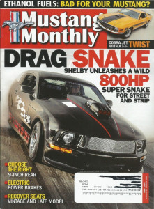 MUSTANG MONTHLY 2009 MAY - NEW SUPER SNAKE, TWISTERS, 289 BUILD-UP